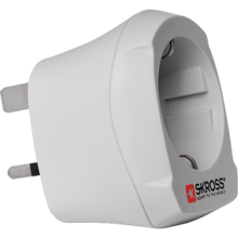 Skross Country Travel Adapter Europe to UK 2019
