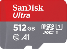 SanDisk Ultra MicroSDXC UHS-I Memory Card with Adapter 512GB