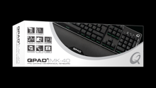 QPAD - MK-40 Pro Gaming Membranical Keyboard, Aluminium, LED Backlit, French layout