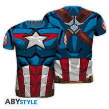 Marvel - Tshirt Réplique Captain America Homme M