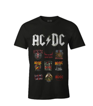 ACDC - Black Men's T-shirt Patchwork Logo - S