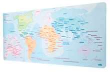 World Map V2 Desk Mat XL