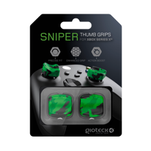 Gioteck - Sniper Thumb Grips Green Camo for Xbox Series
