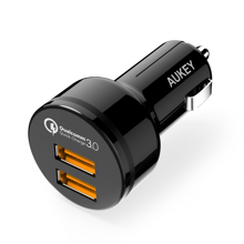 Aukey - CC-T8 Expedition Series 36W 2-Port QC 3.0 Car Charger