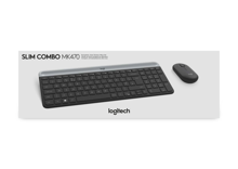 Logitech MK470 Slim Wireless Keyboard and Mouse Combo Graphite Azerty BNL