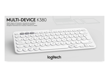 Logitech K380 Multi-Device Bluetooth Keyboard Off White Azerty FR