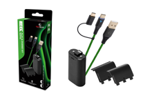 EgoGear - Câble de recharge tressé USB-C de 3m SCH10 Vert et Noir pour Xbox Series X|S, PS5, Switch, Switch Lite et Switch OLED