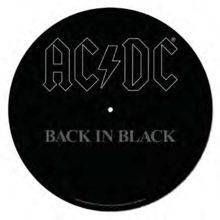 AC/DC - Back In Black Album Record Slip Mat 12