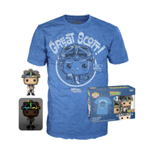 Funko Pop! & Tee: Back To The Future - Doc with Helmet (Glow in the Dark) - L