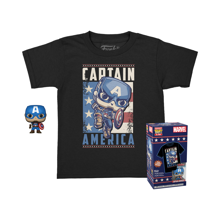 Funko Pocket Pop! & Tee: Marvel - Captain America - Kids L