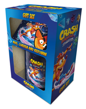 Crash Bandicoot 4 - Coffret cadeau : tasse, sous-verre et porte-clés 