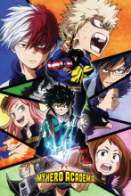My Hero Academia - Personnages Mosaique Maxi Poster
