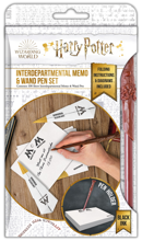 Harry Potter - Ensemble de mémos et stylo-bille en forme de baguette du Ministère de la Magie