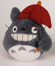 Ghibli - Mon Voisin Totoro - Peluche Totoro Avec Parapluie Rouge