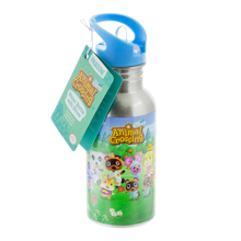 Animal Crossing - New Horizons Metal Water Bottle with Straw 500ml