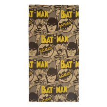 DC Comics - Serviette de bain Le Batman originel noire et jaune en polyester