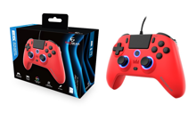 EgoGear - SC10 Wired Controller Red with Audio Headset Port for PS4, PS3 & PC