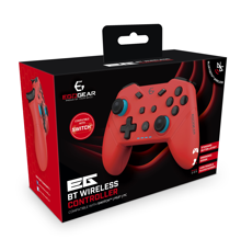EgoGear - SC20 Wireless Bluetooth Controller Neon Red for Nintendo Switch, Switch OLED, PS3 & PC