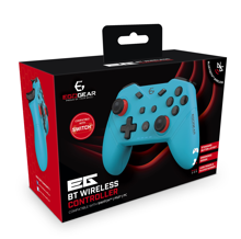 EgoGear - SC20 Wireless Bluetooth Controller Neon Blue for Nintendo Switch, Switch OLED, PS3 & PC