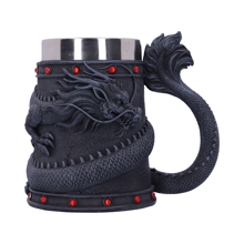 Dragon Coil Tankard Black 16cm