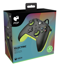 PDP - Wired Gaming Controller Electric Black for Xbox Series X|S, Xbox One & Windows 10