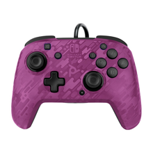PDP - Manette filaire Faceoff Deluxe+ Audio Violet camouflage pour Nintendo Switch et Switch OLED