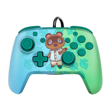 PDP - Manette filaire Faceoff Deluxe+ Audio Animal Crossing Tom Nook pour Nintendo Switch et Switch OLED