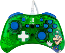 PDP - Manette filaire Rock Candy Luigi Lime pour Nintendo Switch et Switch OLED