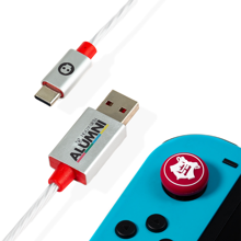 Harry Potter - Câble micro-USB LED officiel et reposes-pouce pour Nintendo Switch, PS5, Xbox Series X|S et mobile