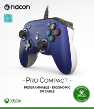 Nacon Pro Compact Controller Blue for Xbox Series, Xbox One & Windows 10