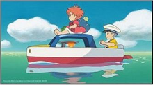 Ghibli - Ghibli Painting 02 - Ponyo & Sosuke