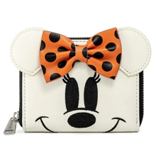 Loungefly: Disney - Ghost Minnie Mouse Glow in the Dark Cosplay Zip Around Wallet
