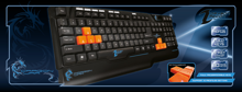 Dragonwar Reconfigurable Gaming Keyboard Qwerty - 30 Macro keys - 10 profile settings - Nkey roller