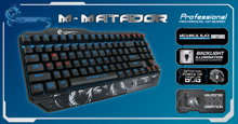 Dragonwar Backlight M-Matador Mechanical Pro Gaming Keyboard Qwerty with programmable Macro keys. - Black