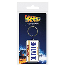 Back To The Future - License Plate Rubber Keychain