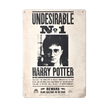 Harry Potter - Petit panneau en étain Indésirable No. 1